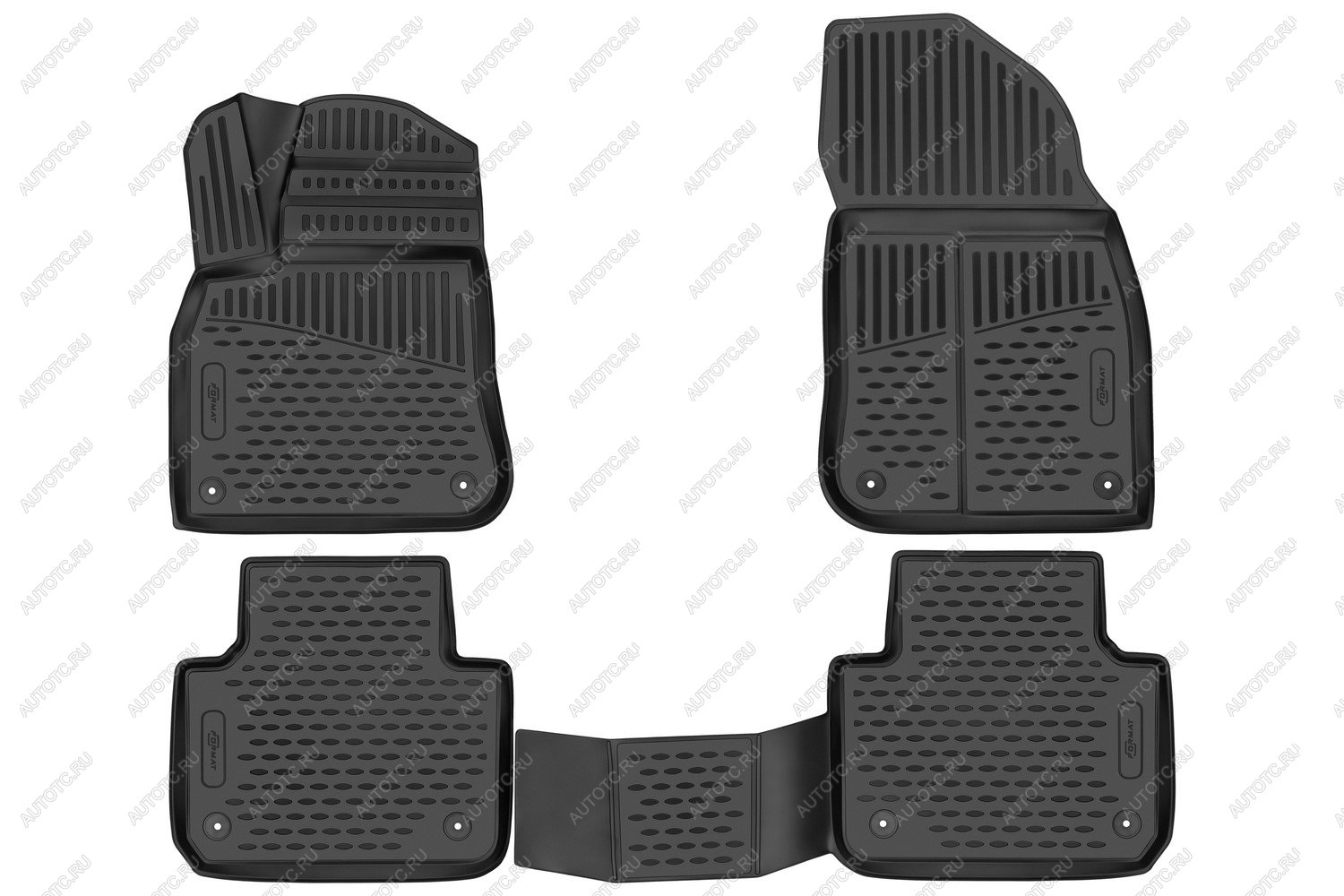 5 399 р. Коврики 3D в салон подходят для VOLKSWAGEN Touareg (III) 2018-, 4шт. (ПУ, повышенная износостойкость)  Фольксваген Туарег FORMAT format.3d5162210k  с доставкой в г. Керчь