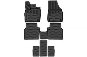 3 679 р. Коврики 3D в салон подходят для VOLKSWAGEN ID.6 (I) 2021 -, 6 мест, 7шт. (полиуретан)  Фольксваген Ид.6 Element element3da67270210k  с доставкой в г. Керчь. Увеличить фотографию 1