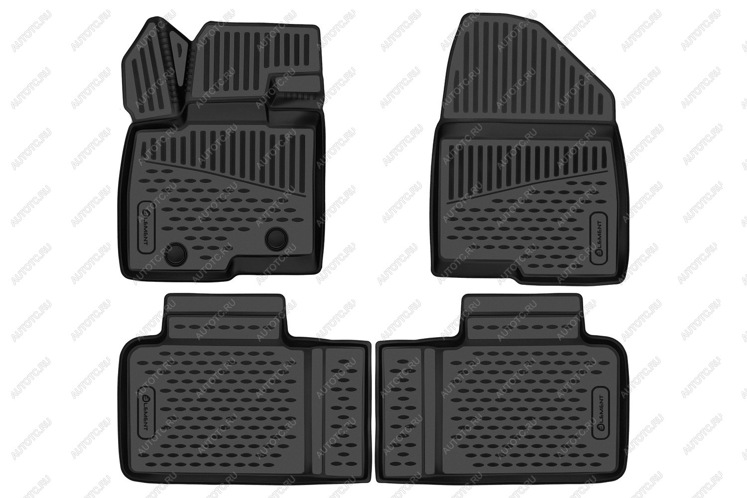 2 899 р. Коврики 3D в салон подходят для BAIC X55 2023 - 4шт. (полиуретан)  Х 55 Element element3da70891210k  с доставкой в г. Керчь