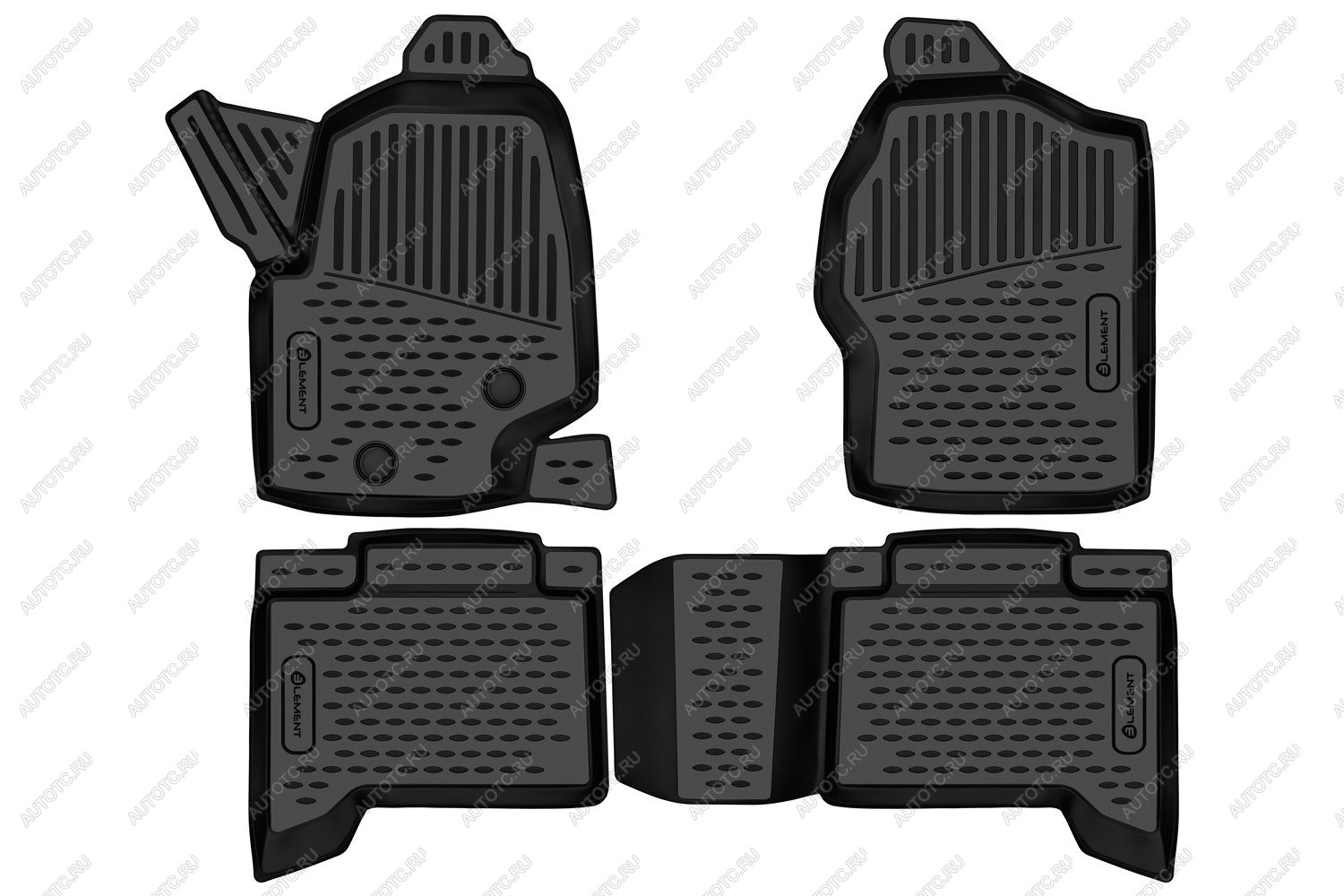 2 899 р. Коврики 3D в салон подходят для BAIC BJ40 2023 - 4шт. (полиуретан)  Би Джей 40 Element element3dan0609210k  с доставкой в г. Керчь