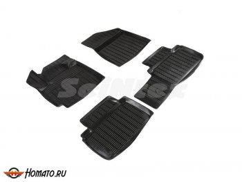 3 099 р. Комплект ковриков салона Seintex Сетка (к-т) Changan CS55 Plus (2019-2021) (Черный)  с доставкой в г. Керчь. Увеличить фотографию 2