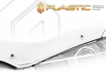  Дефлектор капота (правый руль, рынок Японии) CA-Plastic Toyota Crown  S220 (2017-2022) (Шелкография белая)