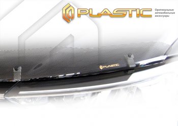  Дефлектор капота (рынок Южной Кореи) CA-Plastic SSANGYONG Rexton Sports  Q200 (2018-2021) (Шелкография черная)