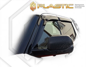 2 299 р. Дефлектора окон CA-Plastic Toyota Tundra XK70 (2021-2025) (серый Сlassic полупрозрачный)  с доставкой в г. Керчь. Увеличить фотографию 2