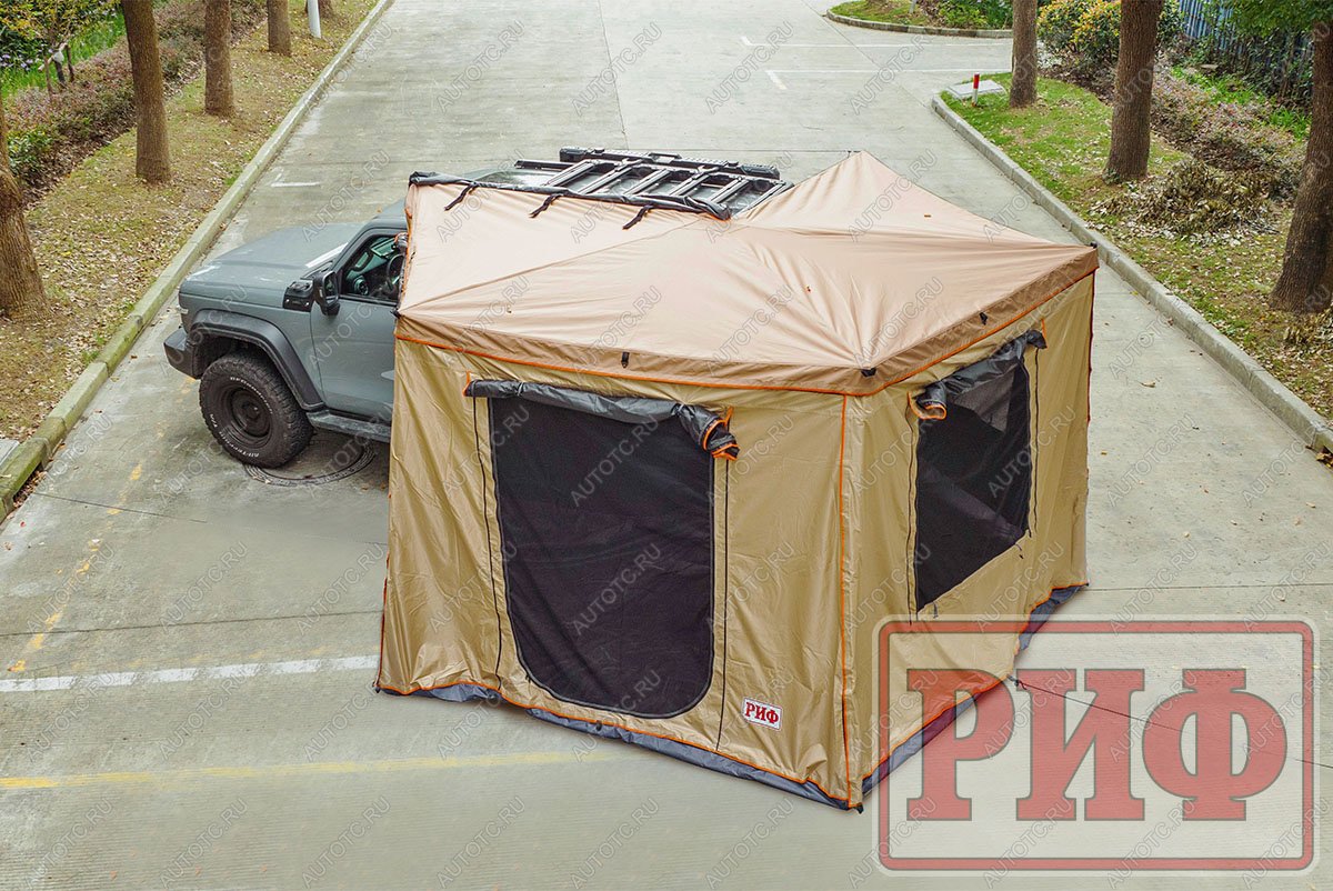 43 549 р. Стенки к автомобильной веерной маркизе (тамбур) РИФ 2.5х2.5 м (левые)  rifanf062520601w  с доставкой в г. Керчь