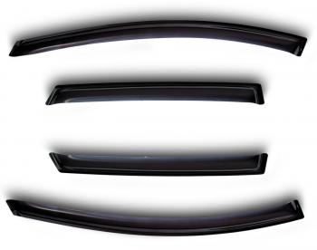 1 039 р. Дефлекторы боковых окон Ford Mondeo, 2015-2019Fusion, 2012-2020, 4ч., темныйхром  Форд Мондео SIM nld.sfomon1532-cr  с доставкой в г. Керчь. Увеличить фотографию 1