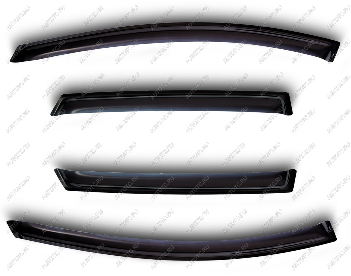 1 039 р. Дефлекторы боковых окон Ford Mondeo, 2015-2019Fusion, 2012-2020, 4ч., темныйхром  Форд Мондео SIM nld.sfomon1532-cr  с доставкой в г. Керчь