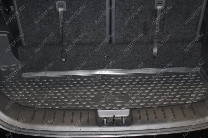 1 159 р. Коврик в багажник (короткий)(3-й ряд разложен) Element Geely Okavango (2021-2025) (черный)  с доставкой в г. Керчь