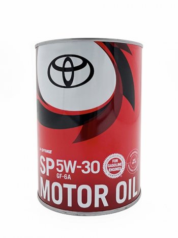 1 699 р. Масло моторное TOYOTA (металлическая канистра ) 5W-30 SPGF-6A 1Л (Япония) TOYOTA 08880-13706  с доставкой в г. Керчь. Увеличить фотографию 1