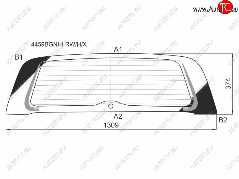 10 399 р. Стекло заднее (Цвет зеленый Обогрев) Kia Soul 19- XYG 4459BGNHI RW/H/X  с доставкой в г. Керчь
