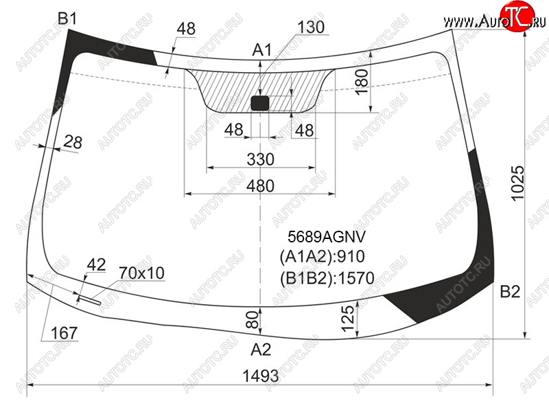 6 499 р. Стекло лобовое Mitsubishi ASX 10-  Citroen C4 Aircross 12-16  Peugeot 4008 12-15 FUYAO 5689AGNV  с доставкой в г. Керчь