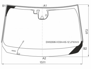 14 449 р. Стекло лобовое (Обогрев щеток Камера Датчик дождя Молдинг) Jeep Cherokee 18-21 XYG DW02506-VCSH-HS-1Z LFW/H/X  с доставкой в г. Керчь. Увеличить фотографию 1