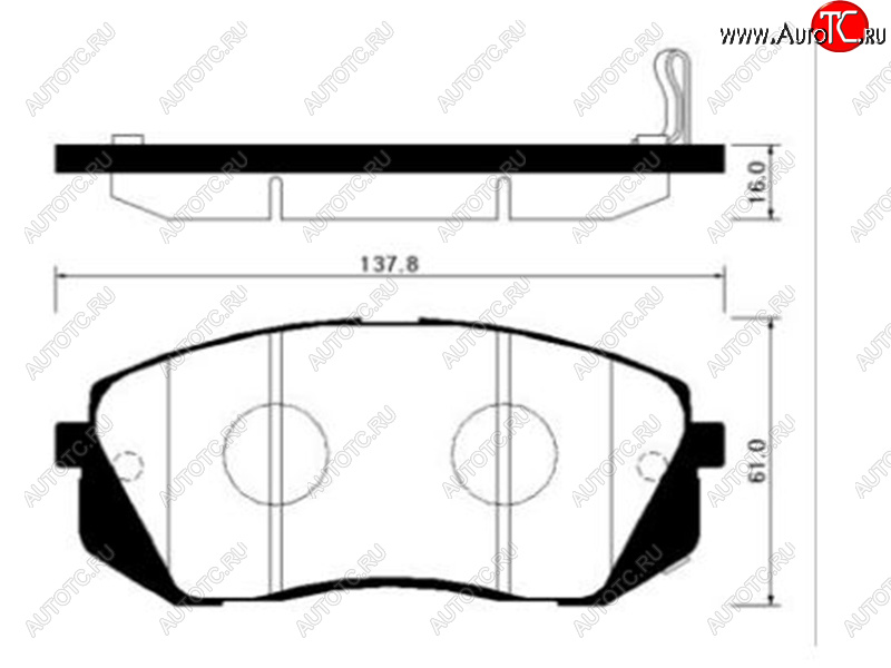2 799 р. Колодки тормозные передние FR-FL SAT  Hyundai I40 1 VF рестайлинг седан (2015-2019)  с доставкой в г. Керчь