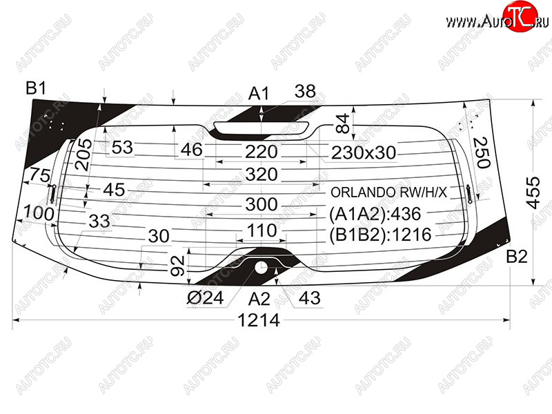 11 599 р. Стекло заднее (Цвет зеленый Обогрев) Chevrolet Orlando 11-15 XYG ORLANDO RW/H/X  с доставкой в г. Керчь