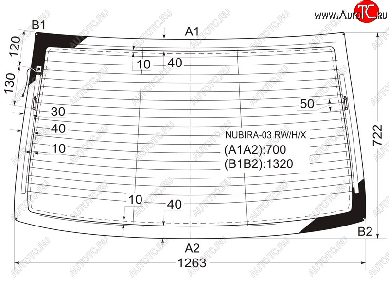 6 999 р. Стекло заднее (Цвет зеленый Обогрев Антенна 4D SED) Chevrolet Lacetti 04-13  Daewoo Lacetti 04-0 XYG NUBIRA-03 RW/H/X  с доставкой в г. Керчь