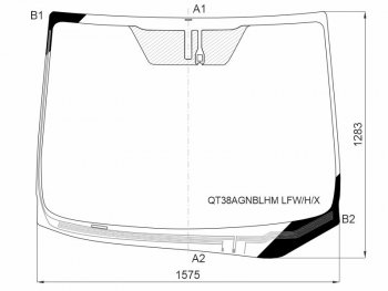 15 649 р. Стекло лобовое (Обогрев щеток Датчик дождя) Toyota Alphard (H30) 15-23 XYG QT38AGNBLHM LFW/H/X  с доставкой в г. Керчь. Увеличить фотографию 1