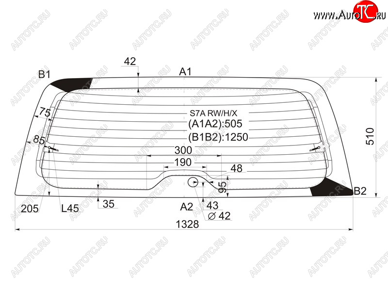 7 699 р. Стекло заднее (Цвет зеленый Обогрев) Honda Stream 00-06 XYG S7A RW/H/X  с доставкой в г. Керчь