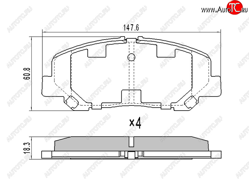 1 069 р. Колодки тормозные передние FR-FL SAT Toyota Alphard H20 дорестайлинг (2008-2011)  с доставкой в г. Керчь
