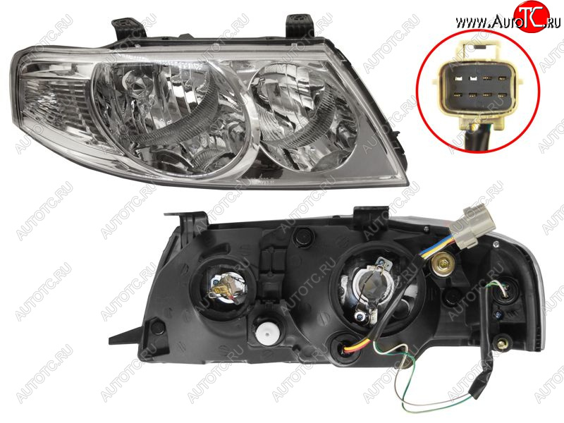 4 299 р. Фара правая SAT Nissan Almera Classic седан B10 (2006-2013)  с доставкой в г. Керчь