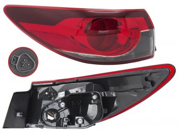 Фонарь задний левый (внешний, LED) SAT Mazda 6  GJ (2012-2015) дорестайлинг седан, дорестайлинг универсал