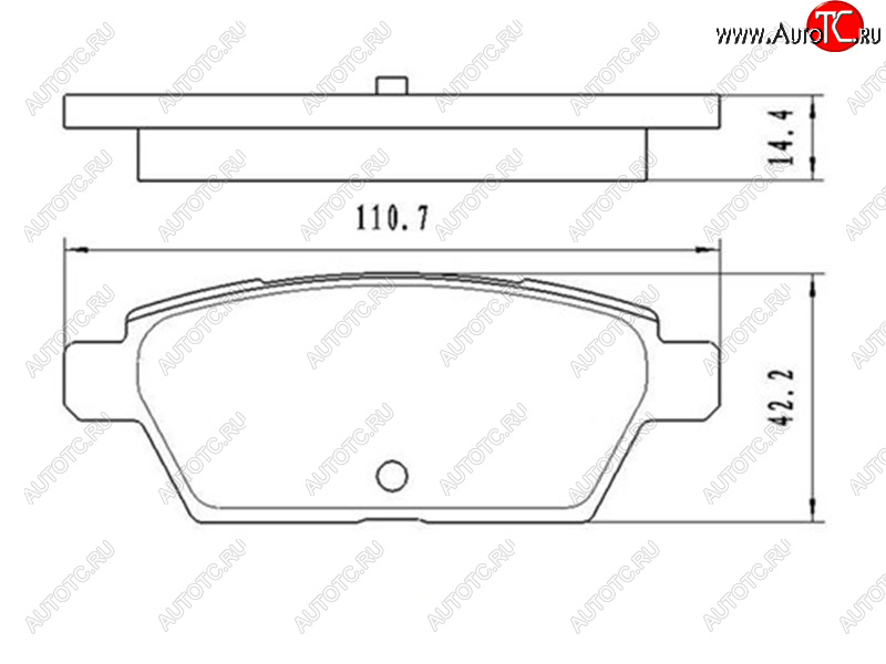 739 р. Колодки тормозные задние RH-LH SAT  Mazda 6 ( GG,  GG, GY) (2002-2008) лифтбэк дорестайлинг, седан дорестайлинг, универсал дорестайлинг, лифтбэк рестайлинг, седан рестайлинг, универсал рестайлинг  с доставкой в г. Керчь