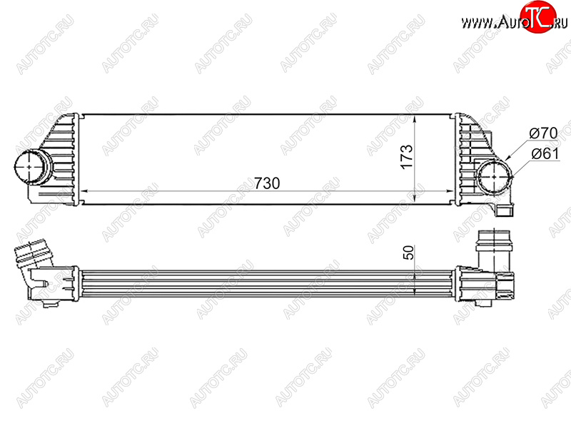 7 999 р. Интеркулер RENAULT MASTER OPEL MOVANONISSAN NV400 10- SAT ST-4420575  с доставкой в г. Керчь