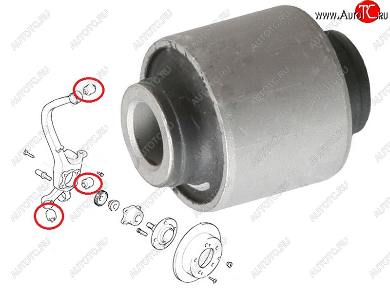 265 р. Сайлентблок задней цапфы HYUNDAI SONATA 99-01KIA CEED 06-12 SAT ST-55118-1H000  с доставкой в г. Керчь