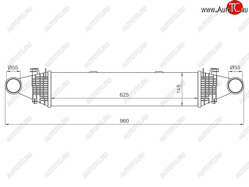 8 799 р. Интеркулер MERCEDES BENZ C-CLASS W204 06-14E-CLASS W212 09-GLK X204 08- SAT ST-A2045000200  с доставкой в г. Керчь