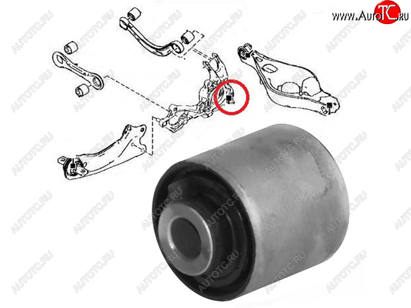 519 р. Сайлентблок Mazda 6 07-12  Subaru Forester 97-02  Impreza 92-00  Legacy 89-03  Outback 94-03  M SAT ST-GS1D-26-11XB-U  с доставкой в г. Керчь