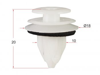 Клипса обшивки двери TOYOTALEXUS (1 шт.) SAT ST-M10484