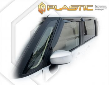 1 999 р. Дефлектора окон CA-Plastic Suzuki Solio MA37S,MA47S,MA27S хэтчбэк 5 дв. (2020-2025) (серия Сlassic полупрозрачный)  с доставкой в г. Керчь. Увеличить фотографию 2