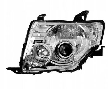 0 р. Левая фара (ксенон) CHINA Mitsubishi Pajero 4 V80 дорестайлинг (2006-2011)  с доставкой в г. Керчь. Увеличить фотографию 2