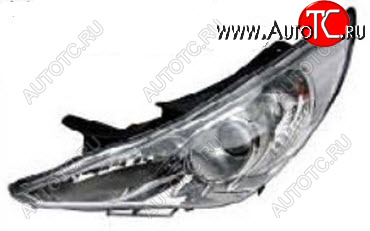 0 р. Левая фара (под корректор) CHINA Hyundai Sonata YF (2009-2014)  с доставкой в г. Керчь