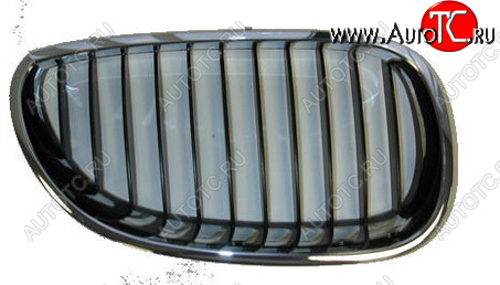 1 589 р. Правая решетка радиатора BodyParts  BMW 5 серия  E60 (2003-2007) седан дорестайлинг (хром черный)  с доставкой в г. Керчь