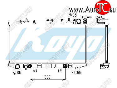 6 249 р. ALMERA РАДИАТОР ОХЛАЖДЕН AT 1.4 1.6 1.8 (KOYO) BodyParts nnalm95-910  с доставкой в г. Керчь