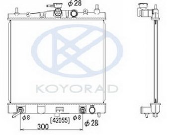 MICRA (NOTE 06-CLIO 06-) РАДИАТОР ОХЛАЖДЕН AT 1.2 1.4 BodyParts nnmic03-914