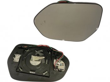 CAMRY 17- СТЕКЛО ЗЕРКАЛА ПРАВ С ПОДОГРЕВ , СИГНАЛ СЛЕПЫХ ЗОН (convex) (Тайвань) BodyParts tycam17-460-r