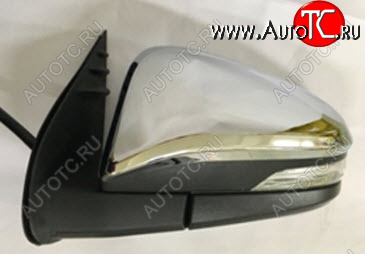 7 649 р. HILUX (FORTUNER 15-) ЗЕРКАЛО ЛЕВ ЭЛЕКТР С УК.ПОВОР (convex) (Тайвань) ХРОМ BodyParts tyhix15-451h-l  с доставкой в г. Керчь