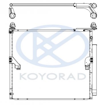 PRADO 09- КОНДЕНСАТОР КОНДИЦ (KOYO) (бензин) BodyParts typrd09-932