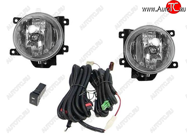 4 399 р. Комплект противотуманных фар (проводка, кнопка, пр-во Китай) BODYPARTS Toyota RAV4 XA40 5 дв. дорестайлинг (2012-2015)  с доставкой в г. Керчь
