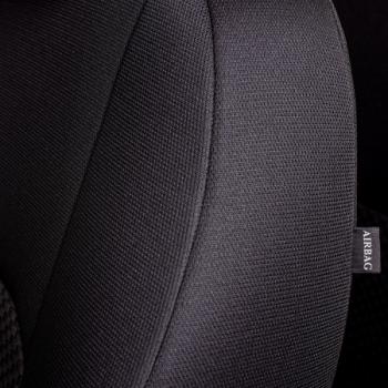 7 199 р. Комплект чехлов для сидений (РЗС 40/60 3П жаккард) Дублин Lord Autofashion  KIA Cerato  1 LD (2005-2008) седан рестайлинг (серый, вставка Стежок серая, строчка серая)  с доставкой в г. Керчь. Увеличить фотографию 9