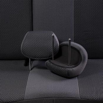 5 949 р. Комплект чехлов для сидений (РЗС 60/40 3Г Жаккард) Дублин Lord Autofashion Nissan Almera N16 седан дорестайлинг (2000-2003) (серый, вставка Сеул серая)  с доставкой в г. Керчь. Увеличить фотографию 4
