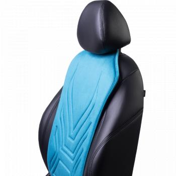 2 599 р. Накидка на сиденье (1 место Афины) ЛЮКС ст АЛЬБИОН Lord Autofashion   (бирюзовый, строчка темно-бирюзовая)  с доставкой в г. Керчь. Увеличить фотографию 6