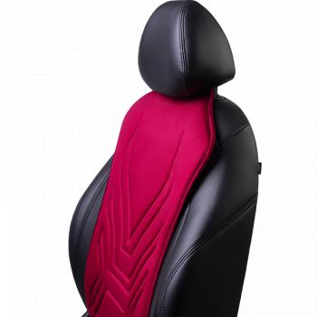 2 599 р. Накидка на сиденье (1 место Афины) ЛЮКС ст АЛЬБИОН Lord Autofashion   (красный, строчка темно-красная)  с доставкой в г. Керчь. Увеличить фотографию 6