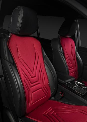 2 599 р. Накидка на сиденье (1 место Афины) ЛЮКС ст АЛЬБИОН Lord Autofashion   (красный, строчка темно-красная)  с доставкой в г. Керчь. Увеличить фотографию 7