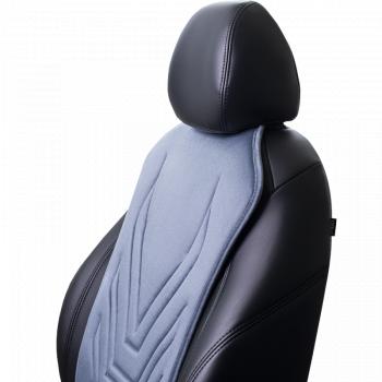 2 599 р. Накидка на сиденье (1 место Афины) ЛЮКС ст АЛЬБИОН Lord Autofashion   (серо-голубой, строчка серо-голубая)  с доставкой в г. Керчь. Увеличить фотографию 4
