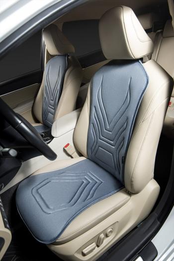 2 599 р. Накидка на сиденье (1 место Афины) ЛЮКС ст АЛЬБИОН Lord Autofashion   (серо-голубой, строчка серо-голубая)  с доставкой в г. Керчь. Увеличить фотографию 6