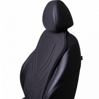 2 599 р. Накидка на сиденье (1 место Афины) ЛЮКС ст АЛЬБИОН Lord Autofashion   (черный, строчка черная)  с доставкой в г. Керчь. Увеличить фотографию 4
