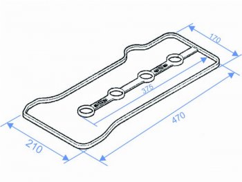233 р. Прокладка клапанной крышки TOYOTA WISH,PREMIO,OPA 1AZFSE 01- SAT K11213-28041  с доставкой в г. Керчь. Увеличить фотографию 1