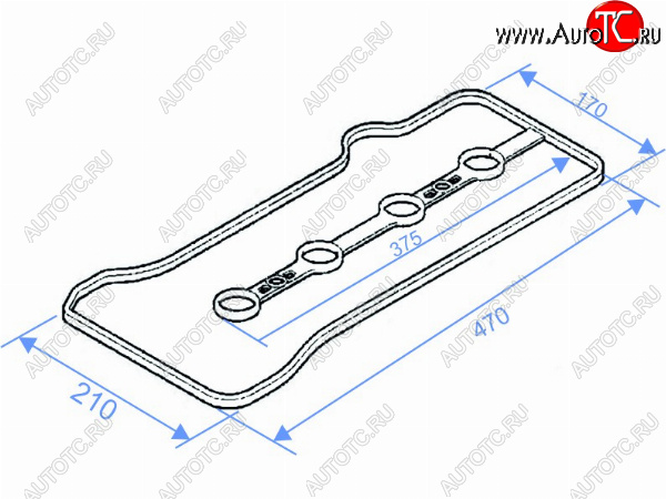 233 р. Прокладка клапанной крышки TOYOTA WISH,PREMIO,OPA 1AZFSE 01- SAT K11213-28041  с доставкой в г. Керчь